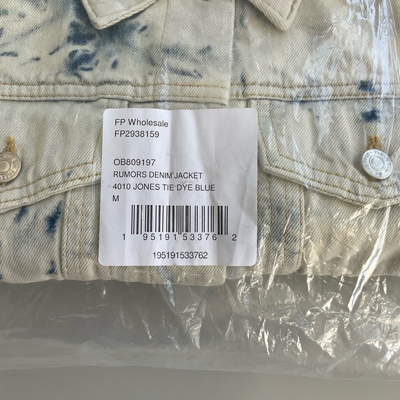 Free People, tie-dye jean jacket - Picture 14 of 14